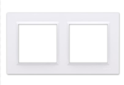 Ramka podwójna SIMON 10 Biały CR2/11