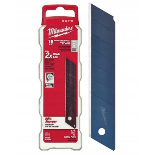 Wymienne ostrze łamane Milwaukee, 25 mm (10 szt.)