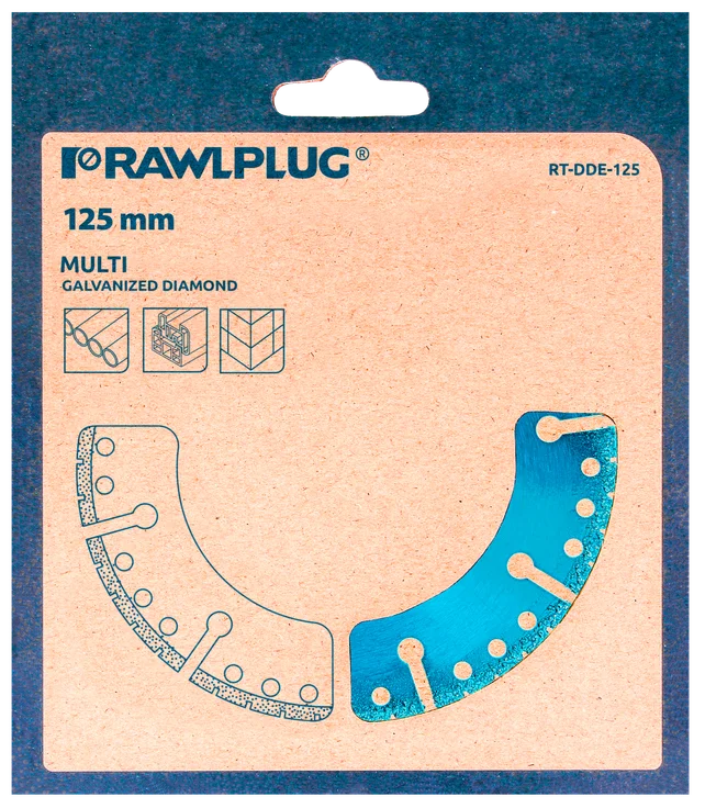 Tarcza z nasypem diamentowym uniwersalna 125x22,23 mm Rawlplug - obrazek 2